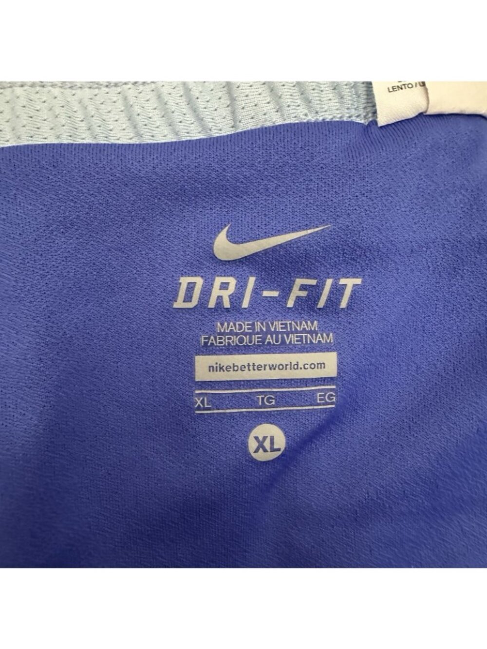 Nike Dri-Fit Running Shorts Women's Size XL Blue Hight Rise Polyester Athletic - Picture 5 of 11